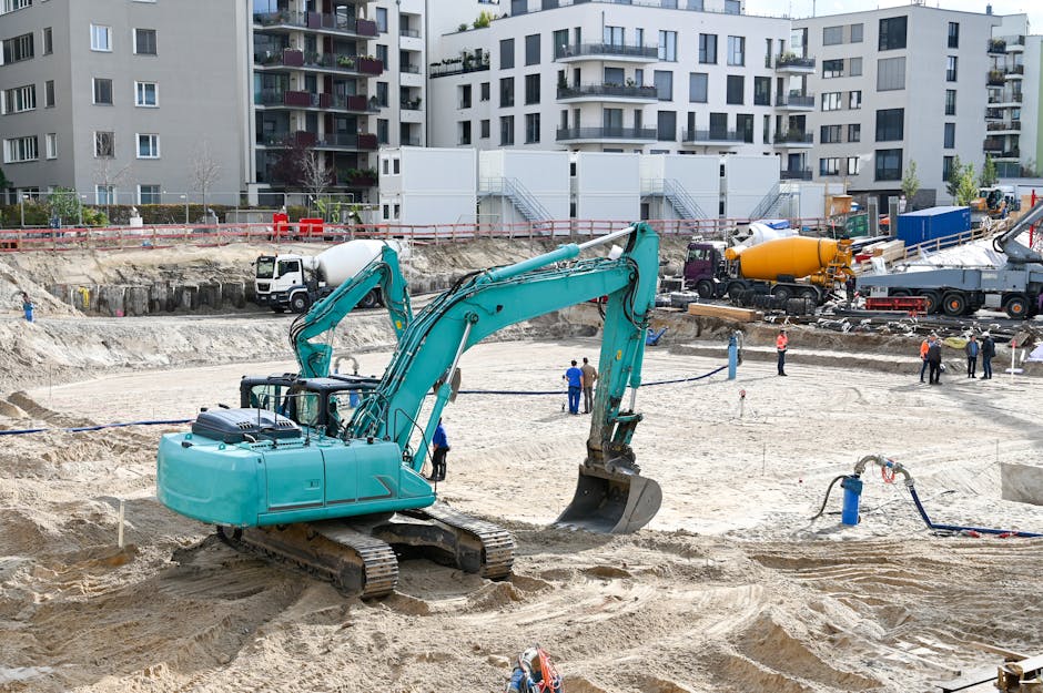 Chantier de budget excavation maison