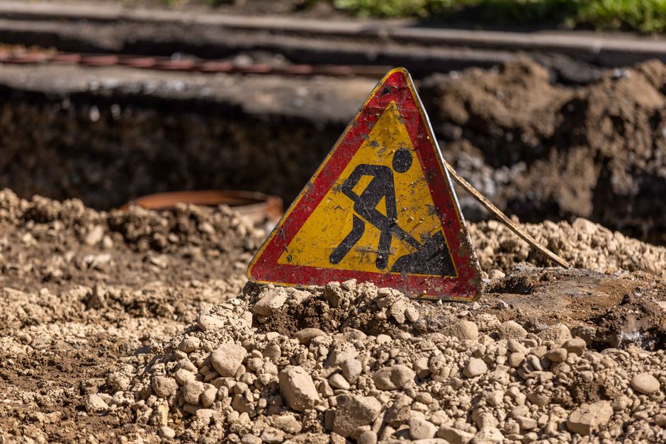 Travaux de dirt ground construction