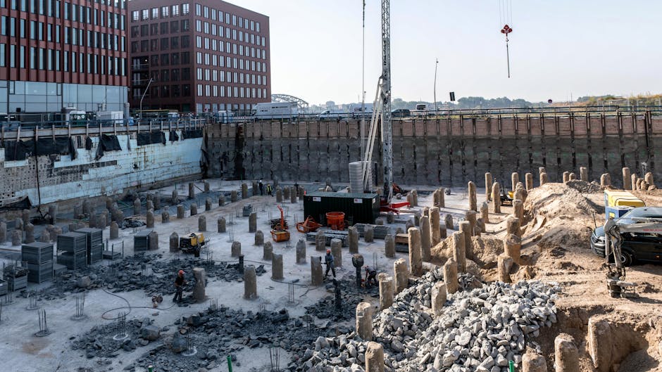 Chantier de importance étude de sol