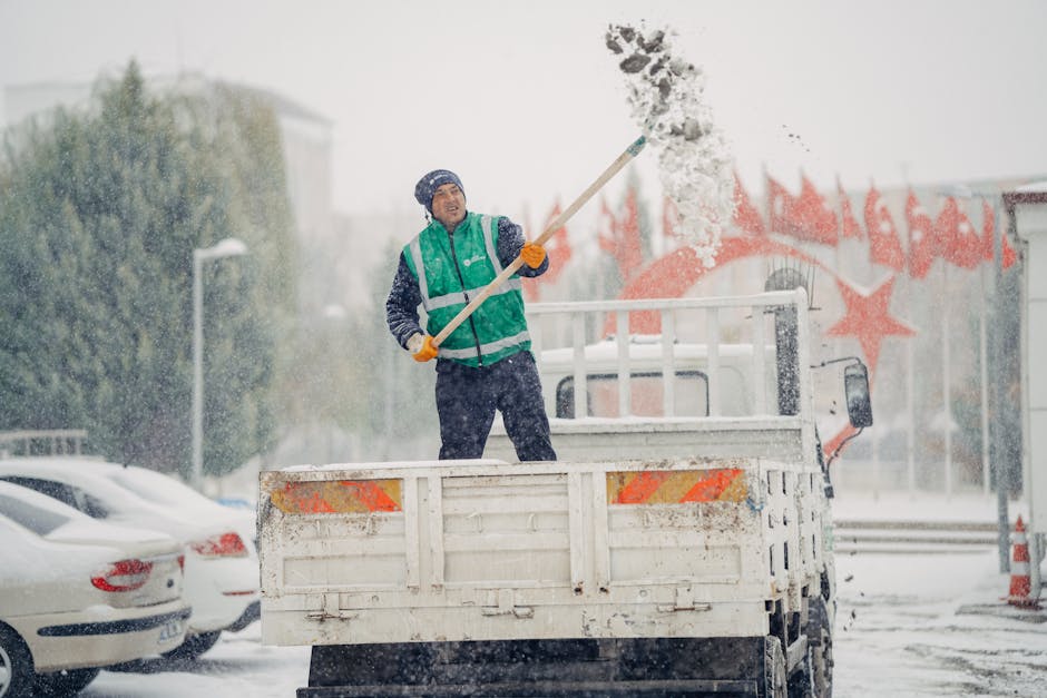 Travaux de dirt removal truck
