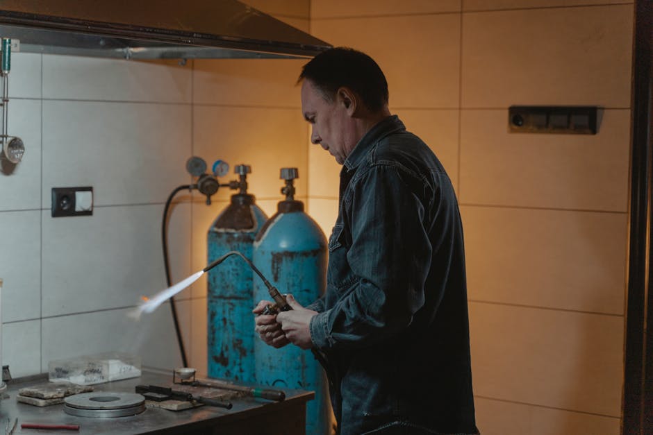 Travaux de sewage pipe trench