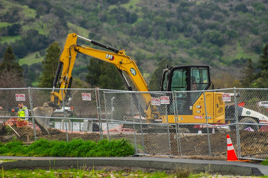 Chantier de réglementation terrassement piscine